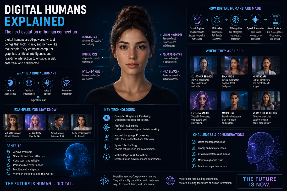 Digital Humans Explained: How AI Is Creating Virtual People