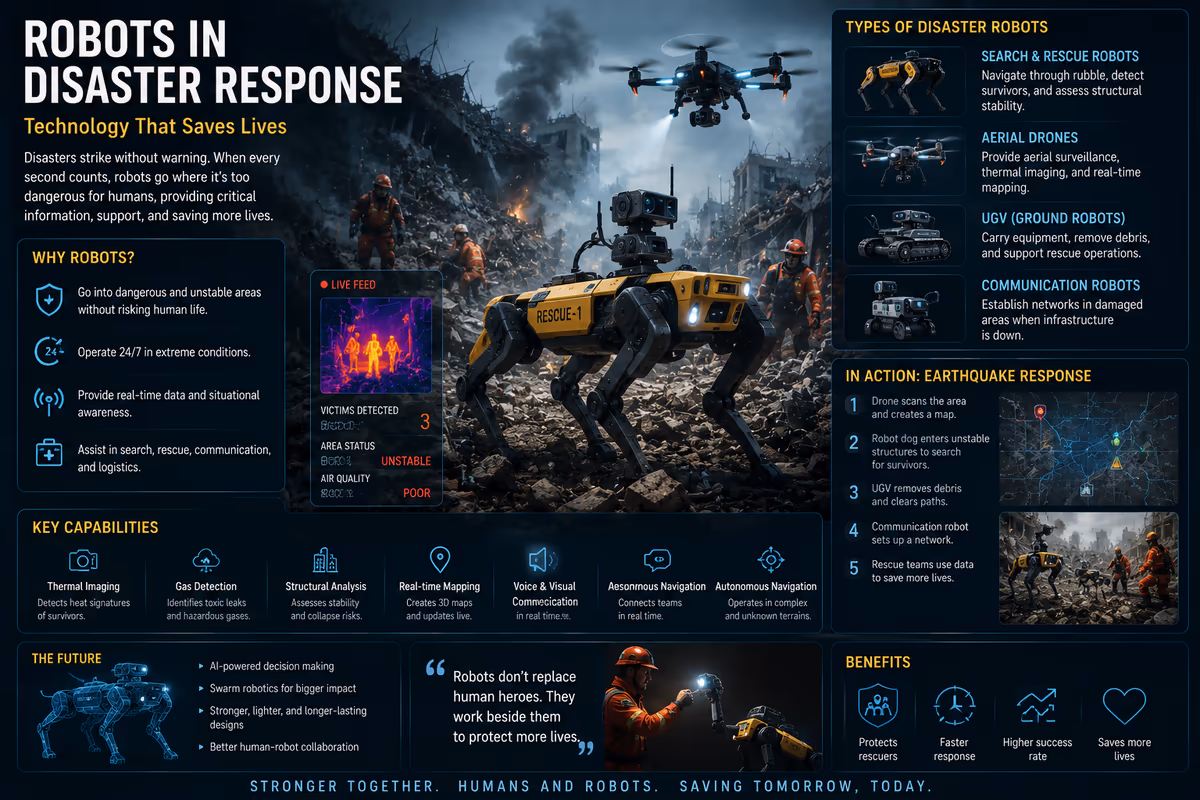 Robots in Disaster Response: How Robotics Can Save Lives